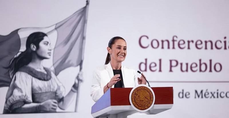 La mandataria habló sobre la libertad de expresión y las críticas que constantemente hay por parte de la oposición. Credito: Presidencia
