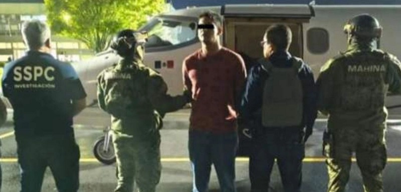 En coordinación, las fiscalías de Puebla y Tabasco lograron detener a Ángel Javier N, alias 'El Caiser', señalado como líder del grupo criminal 'La Barredora'. Foto Difundida en redes sociales.