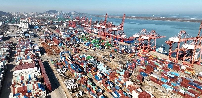 El Puerto de Lianyungang en la provincia oriental china de Jiangsu. Foto AFP / Archivo