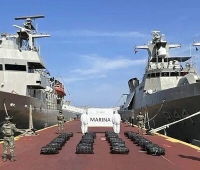 La Marina aseguró 900 kilos de cocaína en un operativo conjunto al suroeste de las costas de Acapulco. / Foto: Cortesía /Fuerza Armada de México
