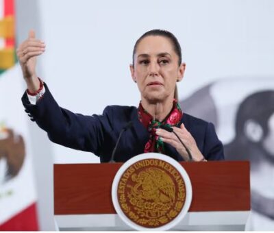 Claudia Sheinbaum en Ciudad de México, el 9 de septiembre. Mario Guzmán (EFE)
