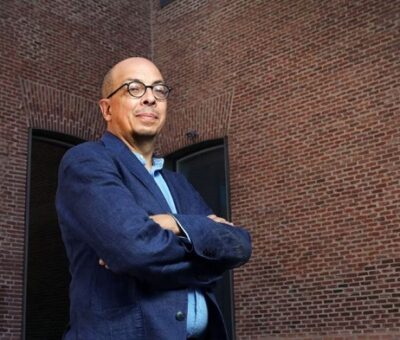 El escritor Jorge Volpi la semana pasada en el Centro de Cultura Conde Duque de Madrid. Jaime Villanueva