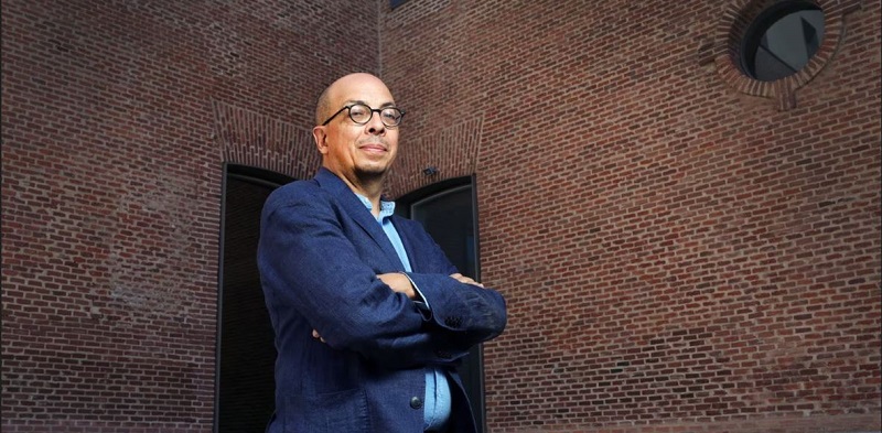 El escritor Jorge Volpi la semana pasada en el Centro de Cultura Conde Duque de Madrid. Jaime Villanueva