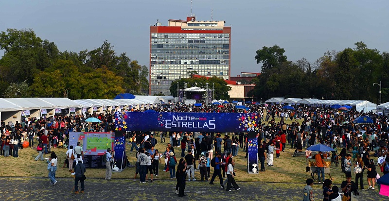 Más de 90 mil personas asistieron a la Noche de Estrellas en CU. (UNAM)