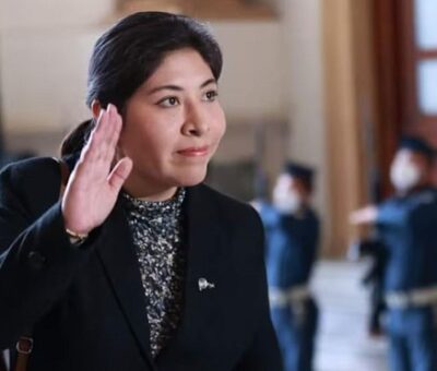 Betssy Chávez, en Perú, en noviembre de 2022. Foto: Betssy Chávez