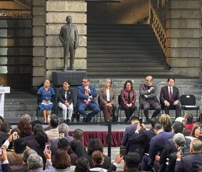 La presidenta Claudia Sheinbaum habló el marco de la Primera Reunión Nacional de Universidades e Instituciones de Educación Superior para la Transformación de México. Foto Luis Castillo