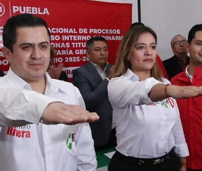 Ceja García arremetió contra el exdirigente estatal Néstor Camarillo Medina, hoy en las filas de Movimiento Ciudadano (MC). / Foto: Erik Guzmán / El Sol de Puebla