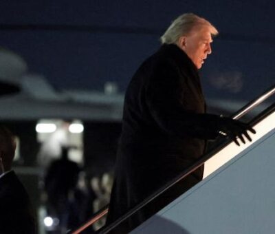 Donald Trump antes de viajar a Davos para participar en el Foro Económico Mundial. REUTERS