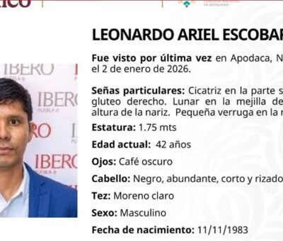 Leonardo Ariel Escobar Barrios es de origen colombiano. Foto: Comisión Nacional de Búsqueda de Personas Desaparecidas México