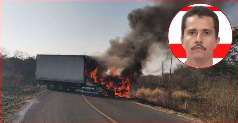 El abatimiento de Nemesio Oseguera Cervantes alias 'El Mencho', derivó en 'narcobloqueos' y enfrentamientos armados en varias entidades de México; el operativo federal contra el líder del 'CJNG' se logró con información facilitada por autoridades de EU. Foto 'La Jornada'