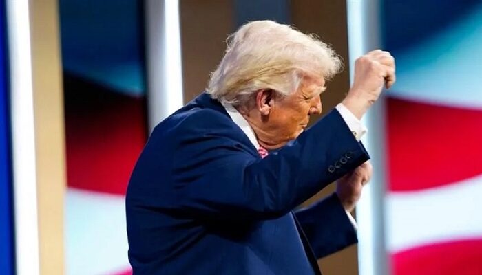 El Presidente de Estados Unidos, Donald Trump, en la Cumbre FII PRIORITY en el Hotel Faena el 27 de marzo de 2026 en Miami Beach, Florida. Crédito: AFP