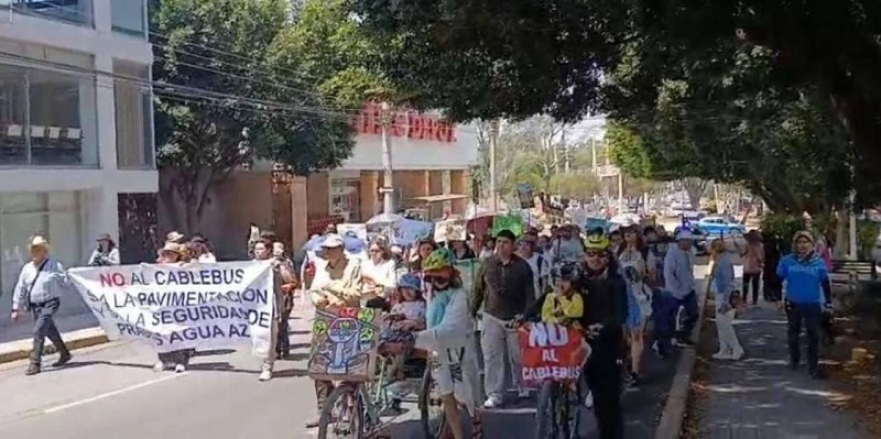 Protesta. Freno al proyecto. Foto: https://espaciolibrepuebla.com/