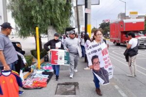 Manifestación de familias de desaparecidos en Puebla. Foto: FB DESAPARECIDOSPUEBLA