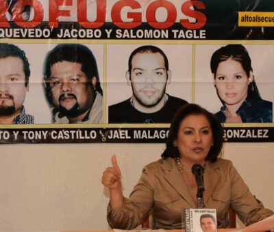 Isabel Miranda de Wallace expone a los presuntos secuestradores de su hijo Hugo Alberto. Jefté Argüello ( Cuartoscuro)