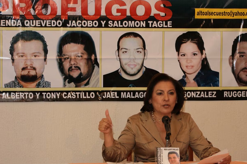 Isabel Miranda de Wallace expone a los presuntos secuestradores de su hijo Hugo Alberto. Jefté Argüello ( Cuartoscuro)