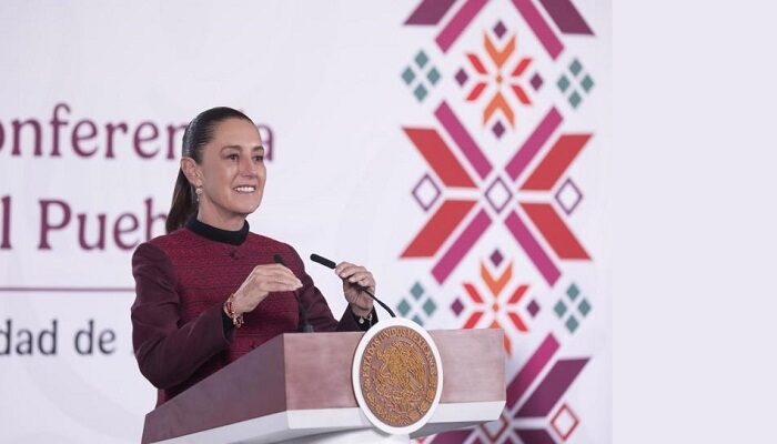 La presidenta Claudia Sheinbaum anunció que la empresa brasileña Petrobras apoyará a Pemex en la exploración de nuevos yacimientos. Presidencia/Juan Carlos Ramos Mamahua/Presidencia