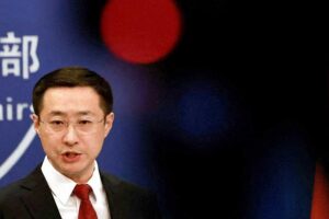 Lin Jian, portavoz del Ministerio de Relaciones Exteriores de China. Foto: Reuters.