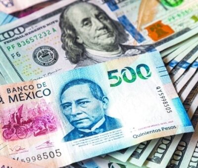 El peso mexicano se aprecia moderadamente frente al dólar en la jornada de este lunes. Archivo