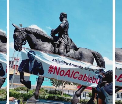Protesta contra el proyecto del Cablebús en Puebla (Facebook Rebeldías Resistencias. El Común y Otras Luchas)
