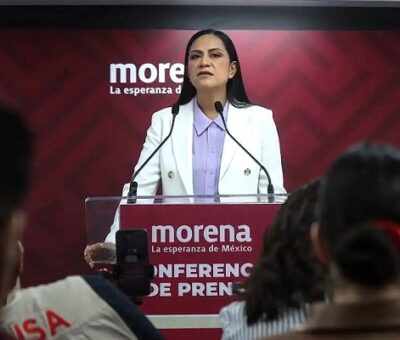 La dirigente nacional de Morena, Ariadna Montiel (Foto: Montserrat López)