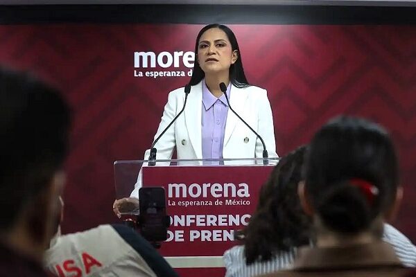 La dirigente nacional de Morena, Ariadna Montiel (Foto: Montserrat López)