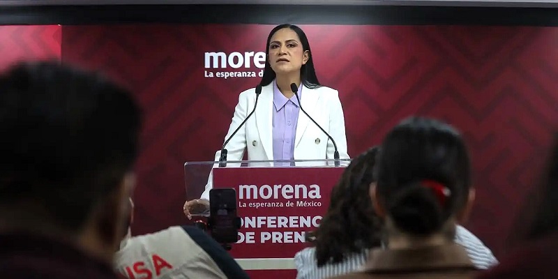 La dirigente nacional de Morena, Ariadna Montiel (Foto: Montserrat López)