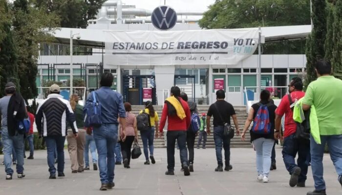 La planta de VW en Puebla. (Jafet Moz)
