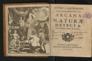 Hallan en la UNAM ejemplar único de 1722 sobre el mundo microscópico Foto: Cortesía Biblioteca Nacional de México