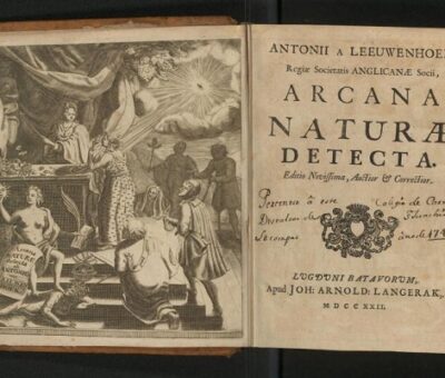 Hallan en la UNAM ejemplar único de 1722 sobre el mundo microscópico Foto: Cortesía Biblioteca Nacional de México