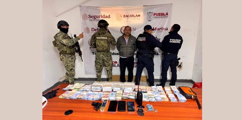 "El Moco", líder huachicolero detenido. (Especial)