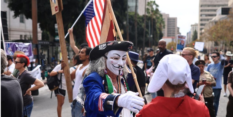 Esta fue la cuarta edición de las protestas desde el regreso de Trump a la Casa Blanca. AFP
